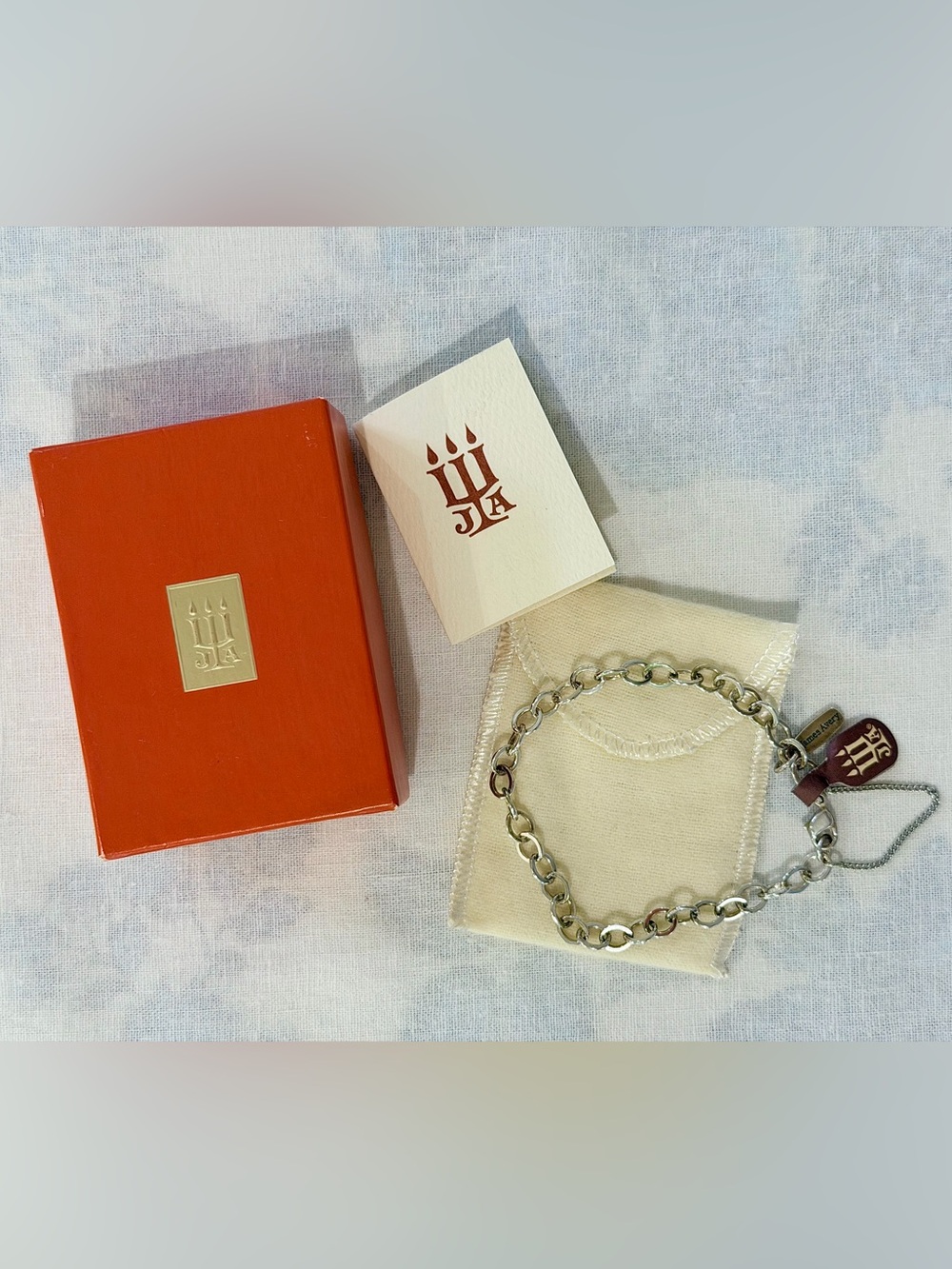 James Avery
Forged Sterling Silver Link Chain Charm Bracelet, size L